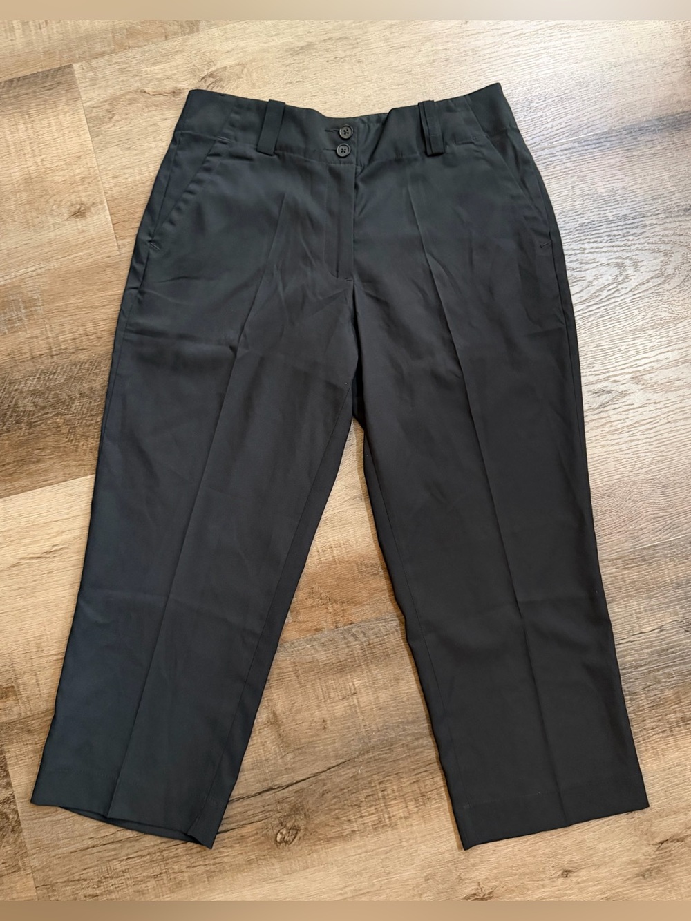 Nike Black Golf Dri-FIT Cropped Capri Pants Size 2 - Picture 9 of 11